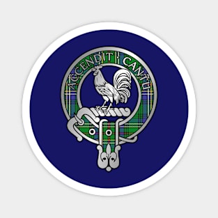 Clan Cockburn Crest & Tartan Magnet